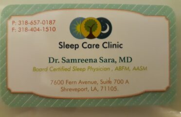 Sleep Care Clinic, Dr. Samreena Sara, MD